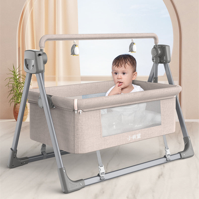 Mirex SmartRock™ Baby Cradle — Electric, Bluetooth, Gentle 5-Speed Rocking