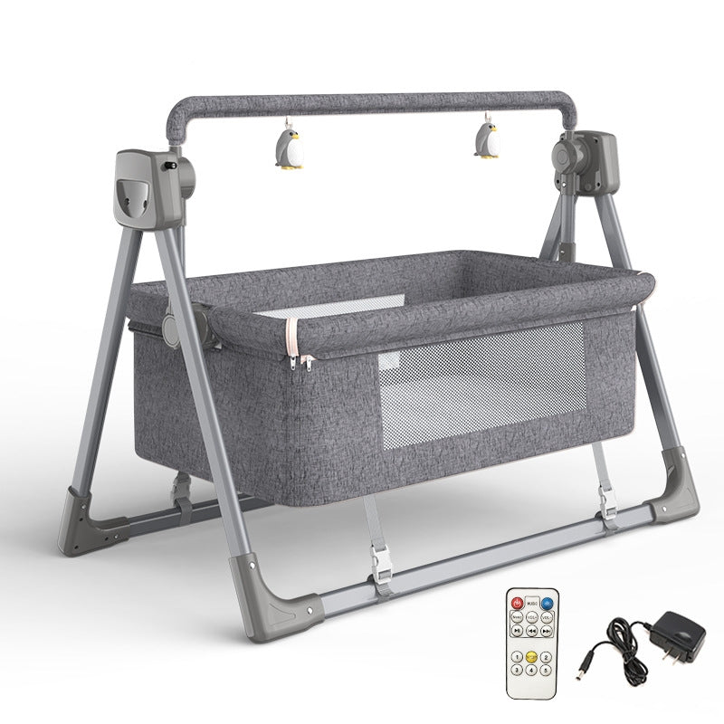 Mirex SmartRock™ Baby Cradle — Electric, Bluetooth, Gentle 5-Speed Rocking
